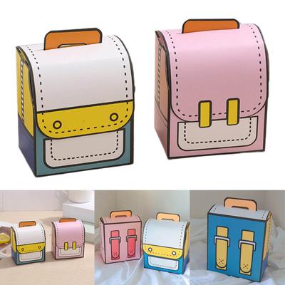 Set of 50 Unique Graduates Gift Candy Boxes Functional Schoolbag Shape Candy Boxes for Graduation Party Decoration