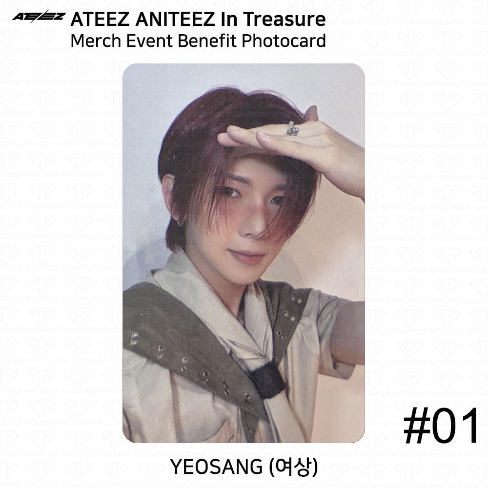 

ATEEZ ANITEEZ In Treasure Merch Benefit Фотокарта Sticon Stamp Event KPOP K-POP Yeosang MerchBenefit #1