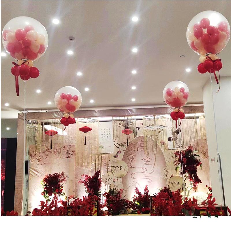 Outdoor Wedding Sky Explosion Balloons Set: Helium Balloons with Complete Assembly Tools for Hotels and Bridal Events