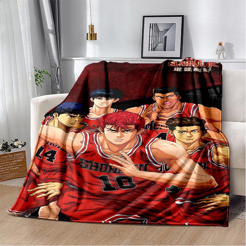 SLAM DUNK 29 Style New Cartoon SHOHOKU Basketball Anime Blanket,Soft Throw Blanket for Home Bedroom Bed Sofa Travel Cover Kids