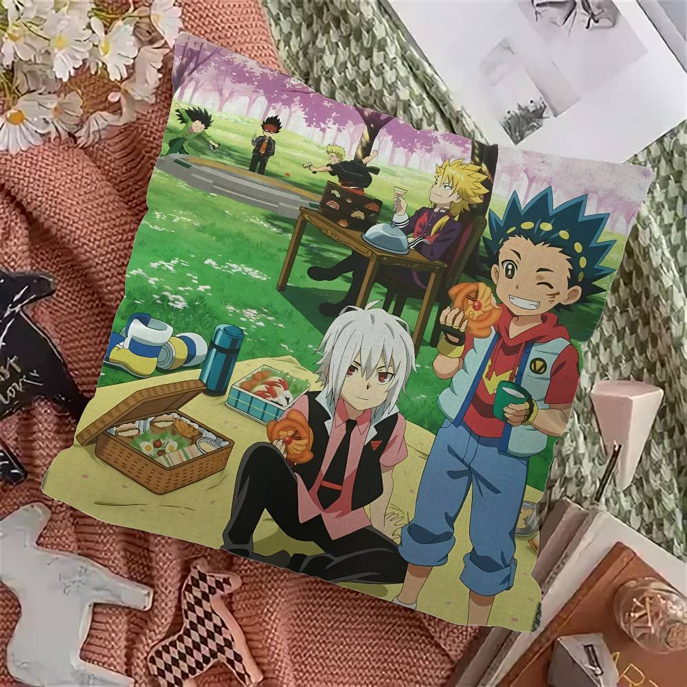 Anime Bbeyblade X Cushion Cover Inches Farmhouse Decor Home Throw Pillow Covers for Couch Decorations