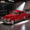 AABHB1 Maisto 1:24 1948 Chevrolet Fleetline Aerosedan Alloy Scale Car Model Diecast Metal Static Collection Children Toy Car Vehicles