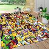 Simpsons Characters Collage Carpet Rug Soft Washable Antislip Home Living Room Sofa Mats Personalized Christmas Rug