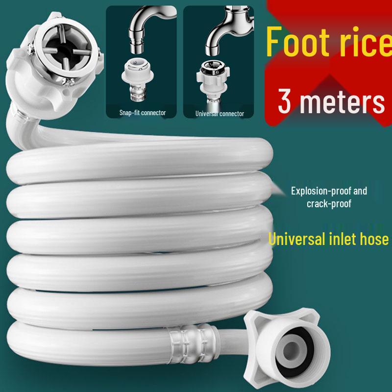 Anti-Detachment Extended Water Inlet Hose for Fully Automatic Washing Machine