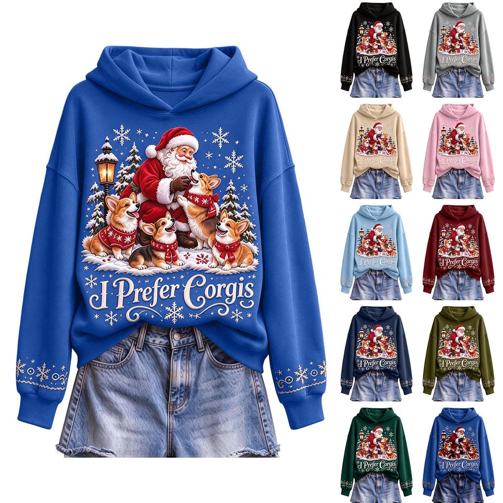 Herren Weihnachtspullover Hoodie, Lässiges Kapuzensweatshirt für die Feierparty und Winterkleidung