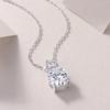 Hot Sale 925 Sterling Silver VVS1 Moissanite Pendant Necklace Jewelry for Women D Color Fine Silver 925 Jewelry Fashion Necklace