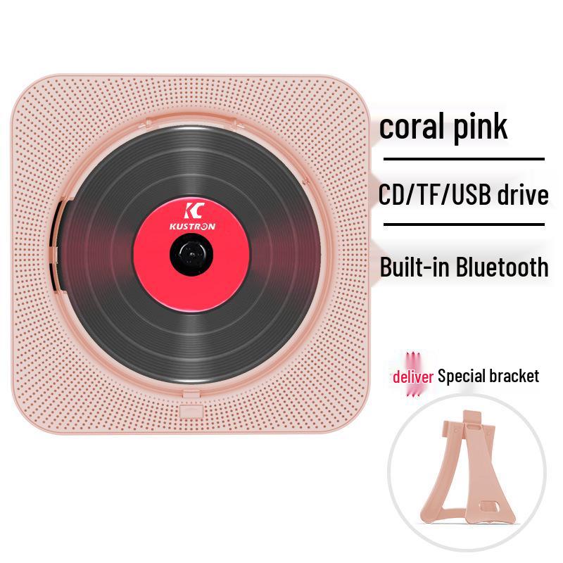 Wall-Mounted Bluetooth CD Speaker & Music Player with Cover - Early Education Learning Repeater & Radio MP3 Player