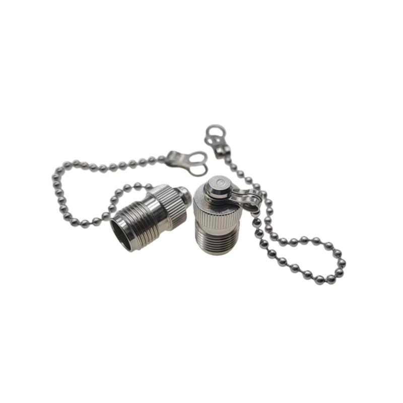 Copper TNC Male Connector Dust Cap with Chain