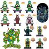 Ksz 723 Ninja Turtles Dafengqi Novelty Miniature Building Blocks Toy Abs Plastic Diy Export Type