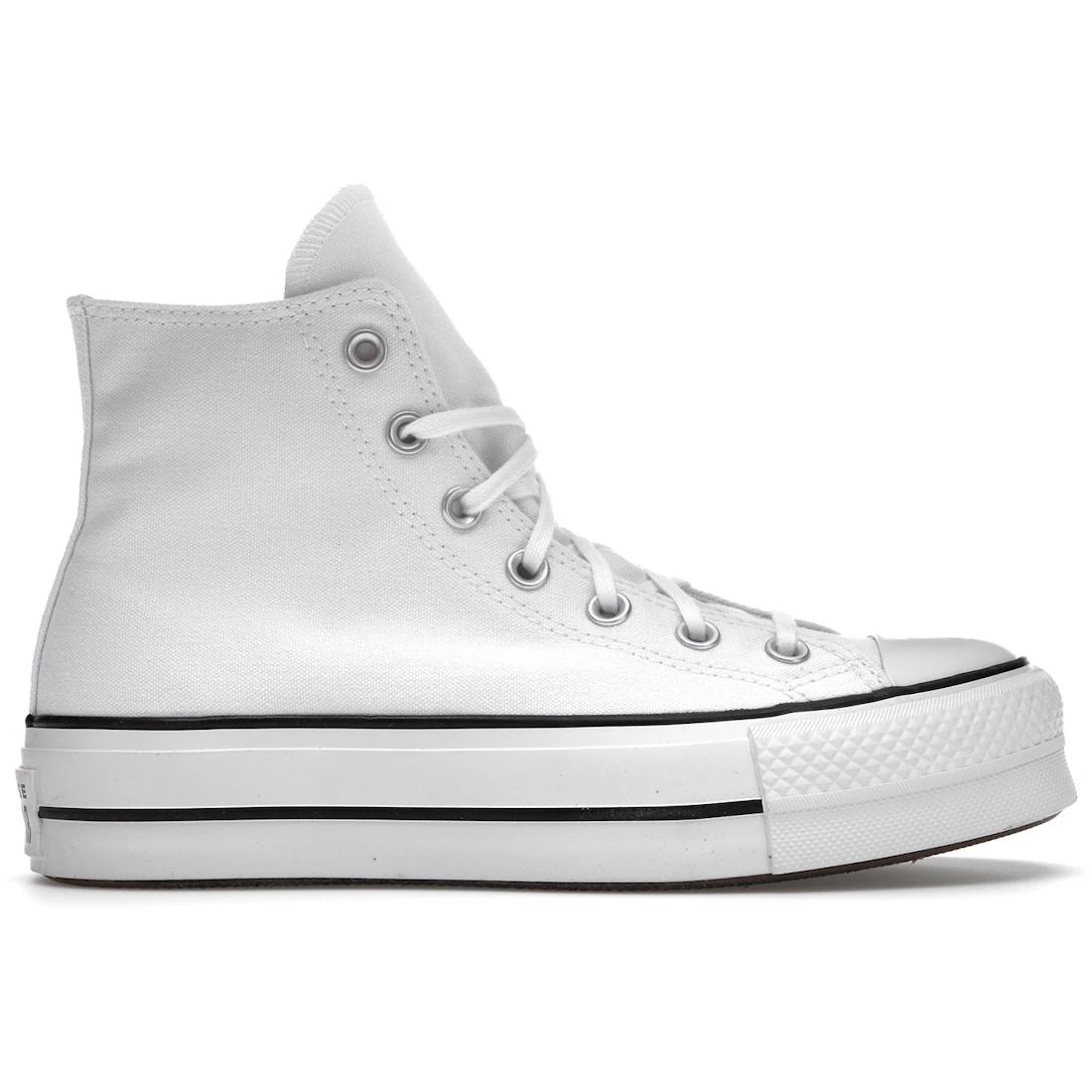 

Кеды Converse Chuck Taylor All Star Hi Платформа Белые Черные (Женский)(560846С) 35