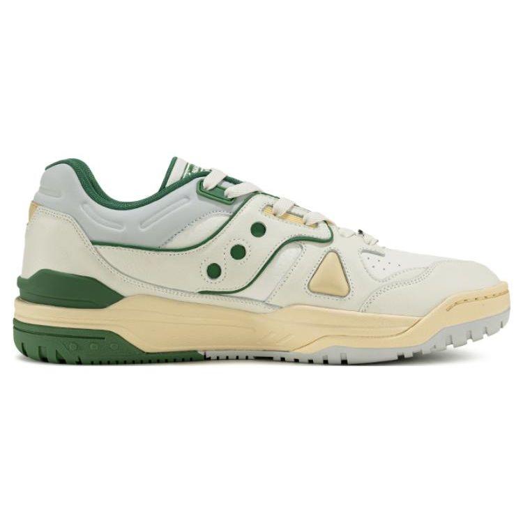 SAUCONY Cross 90 Non-Slip Durable Low-Top Sneakers Unisex Sneakers White Green S79035-18
