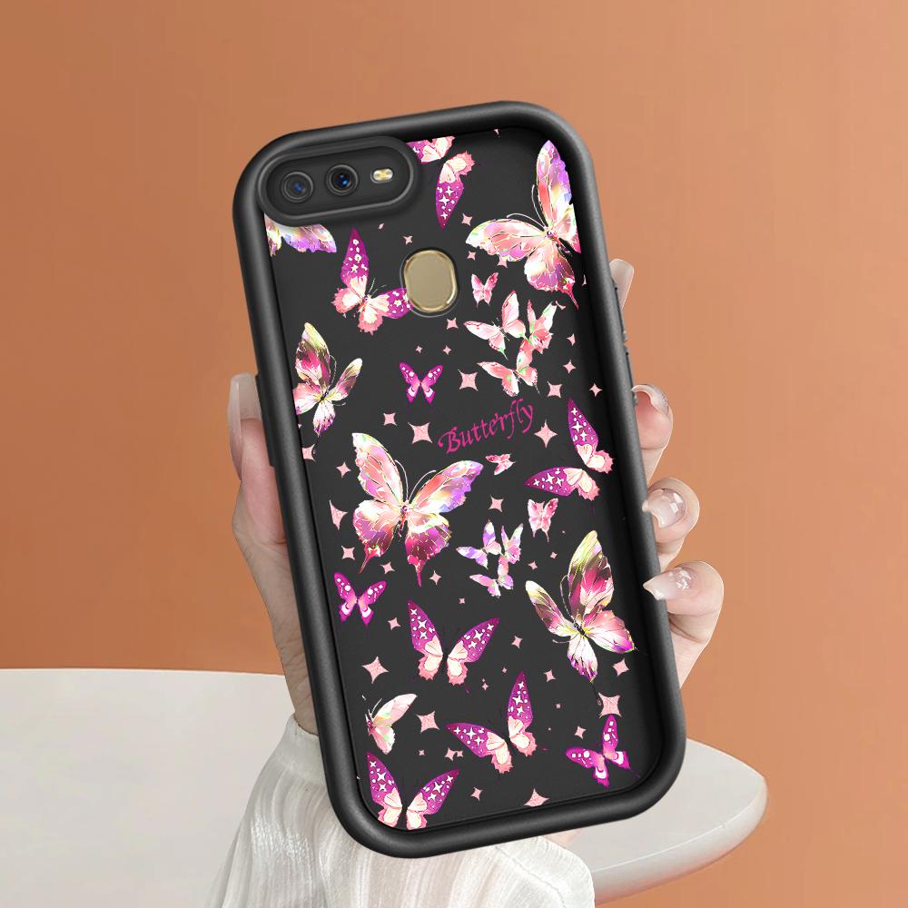 Soft Silicone Square Ladders Cartoon Pattern Full Cover Camera Protection Shockproof Case for OPPO Reno Realme OnePlus