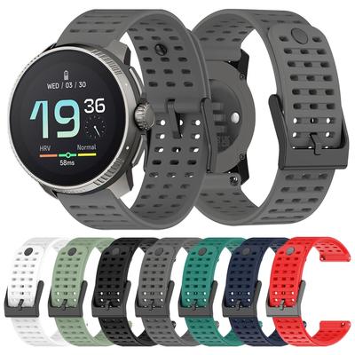 22mm Silicone Strap Watchband For Suunto RACE / Vertical Replacement Accessories For Suunto 5 / 9 Peak Pro Watch Band Bracelet