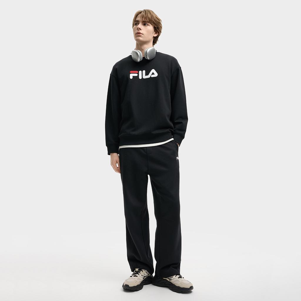New FILA ORIGINALE Sweatshirt Unisex Jet Black BK F51U539205FBK