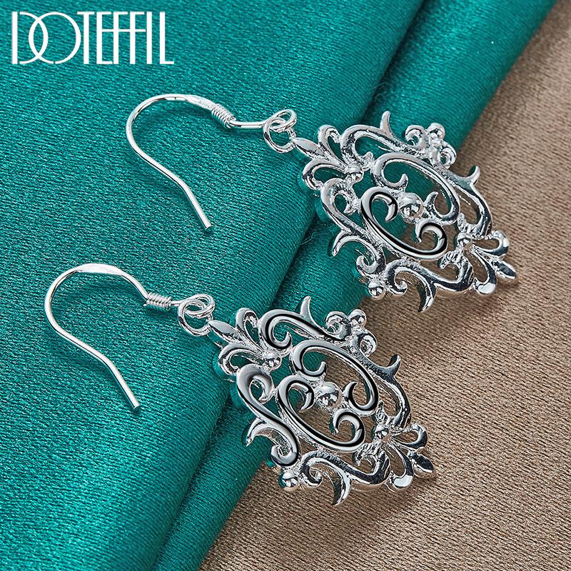 Geometric Earrings Silver Fashion Jewelry