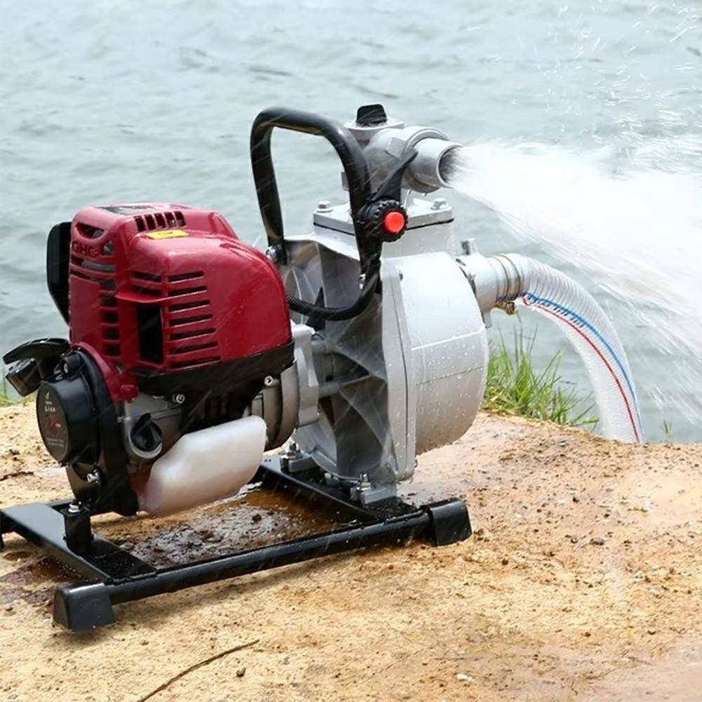 Gasoline Engine Sump Pump 1 Inch Watering Irrigation Sump Pump High Lift Mini Pump 2 Stroke 4 Stroke Multifunctional Pump