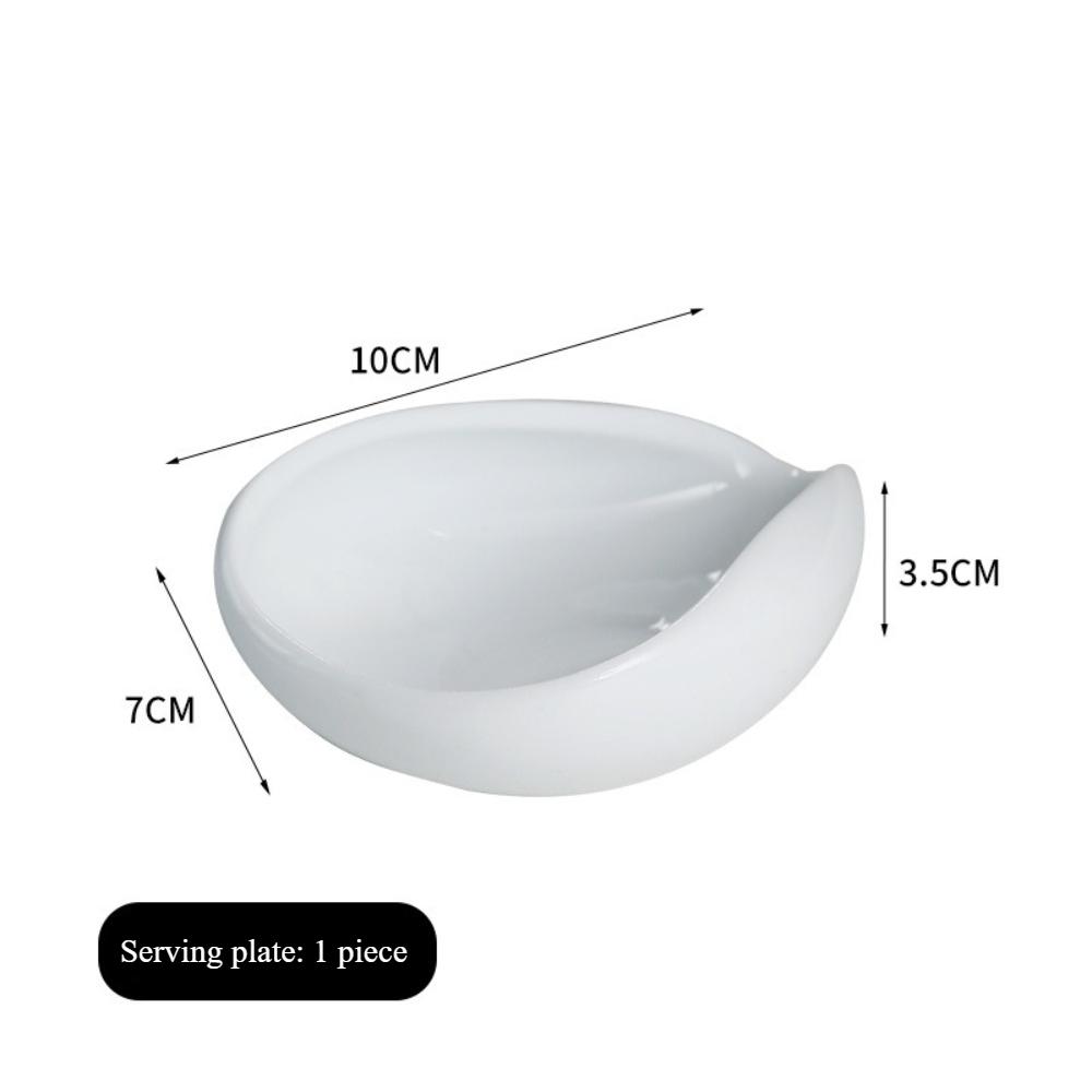 Coffee Bean Dosing Tray Ceramic Measuring Cup Bean Dish Display Plate for Raw/Roasted Bean Weighing & Sampling KFS-013