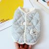 100% Cotton Pet Dog Clothes Back Buckle Cotton Material Teddy Bear Coat Warm Design Comfortable Traction Vest Autumn Season