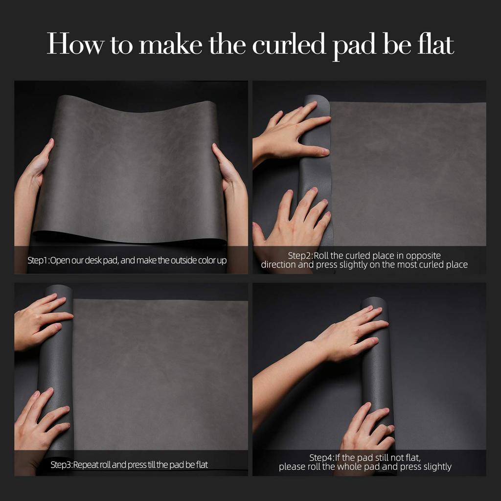 YSAGi Desk Mat Leather Desk Pad Large Mouse Pad Leather Ultra Design Waterproof Easy Cleaning Office Home Decor Large Desk Pad Double-Sided Anti-Slip