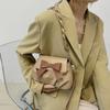 Handbag Bow Shoulder Bag Y2K PU Leather Underarm Bag Fashion Bowknot Crossbody Bag  Travel