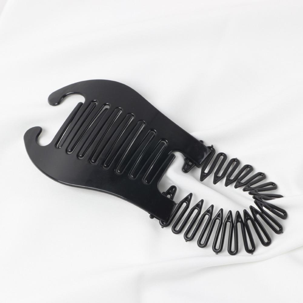 Black Brown Banana Barrettes Clip Women Comb Elastics Hair Comb Hair Accessories Hair Riser Claw