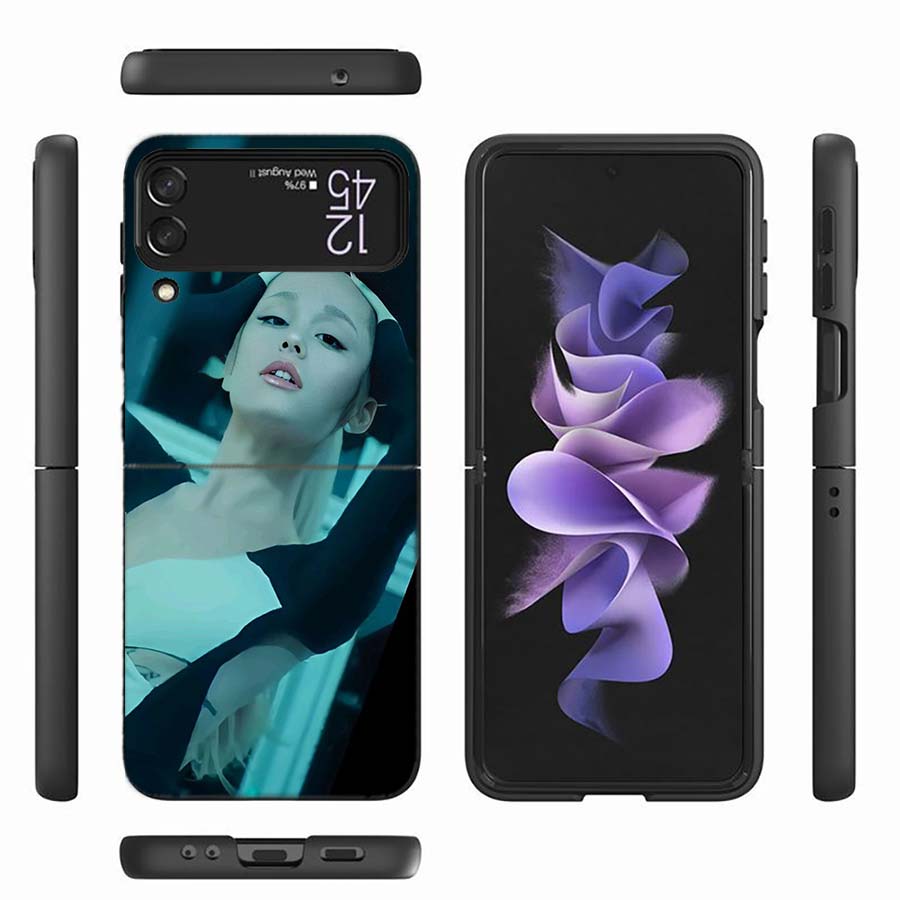 Ariana Grande Phone Case For Samsung Z Flip 6 7 5G Z Flip 5 Galaxy Z Flip 3 4 5G ZFlip Shockproof Hard Cover TPU PC Coque Capa S