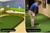 PGM Indoor Golf Set with Interlocking Green for Office, Home, and Outdoor Practice