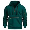 Men S Spring Hooded Pullover Sweatshirt With Multiple Pockets