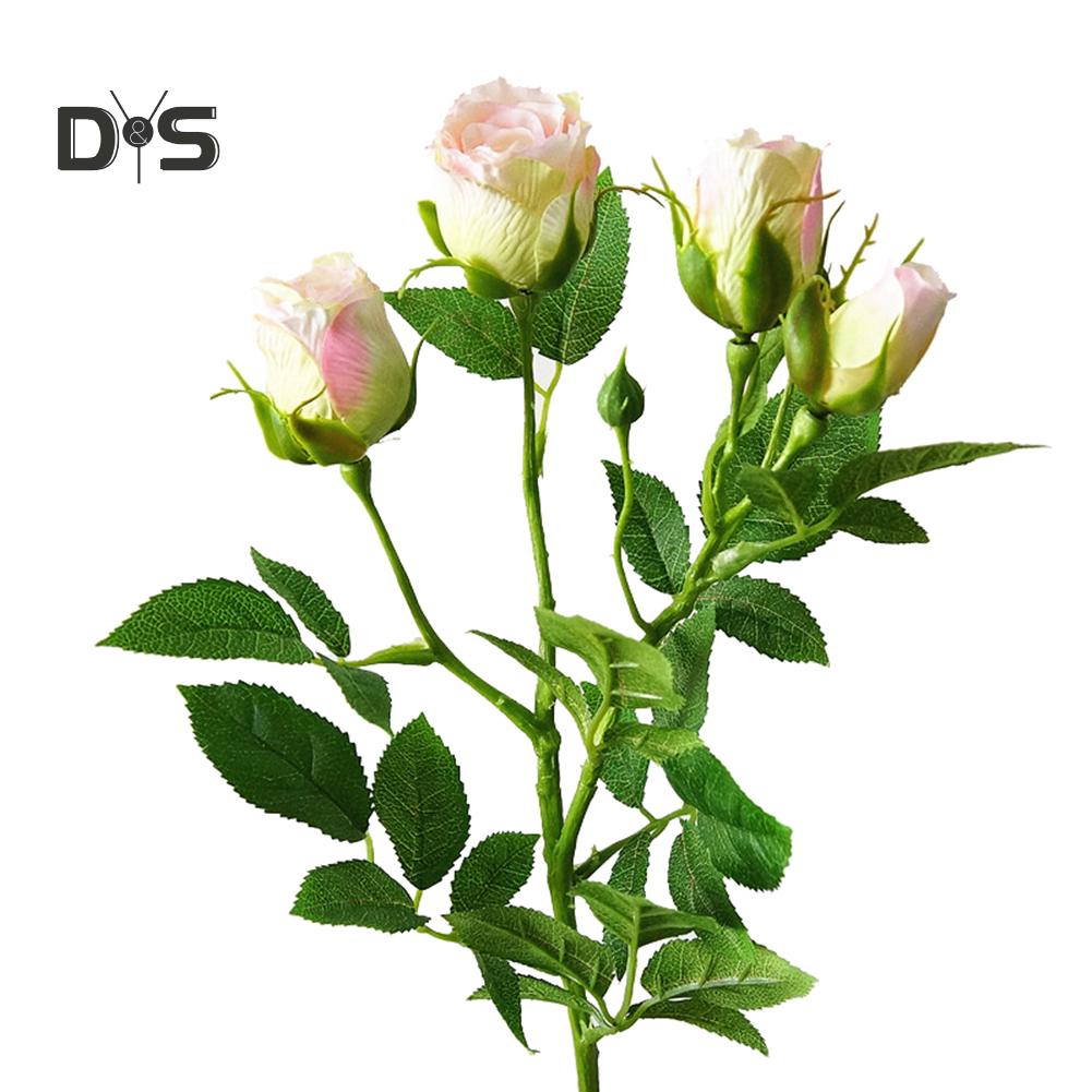 Blooming Bouquet Artificial Flower Rose Garden DIY Stage Party Wedding Holiday Craft Decor