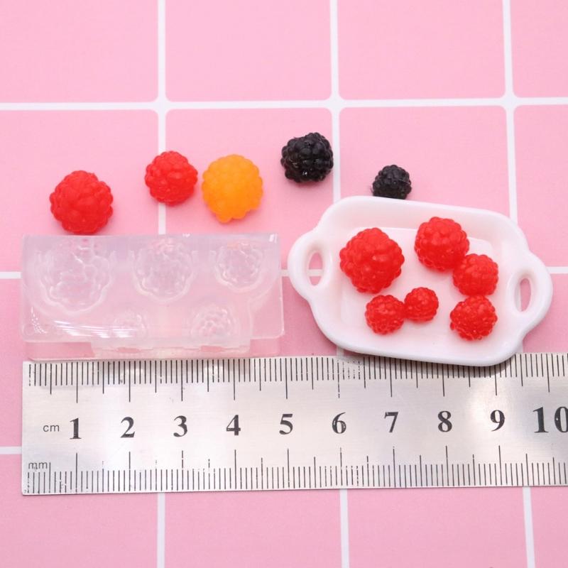 Flexibele Voedselveilige Siliconen Bessen Vorm Geschikt voor Eenvoudige Miniatuur Voedsel Creaties in Hars Kunst en Sieraden Maken