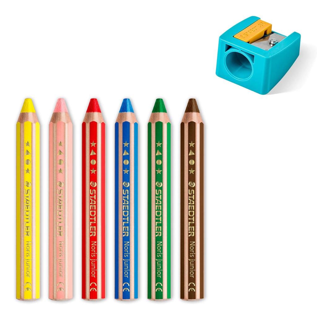 Staedtler Colored Norris 6 Watercolor 140 C6 Pencils, Junior, Colors, Pencils,