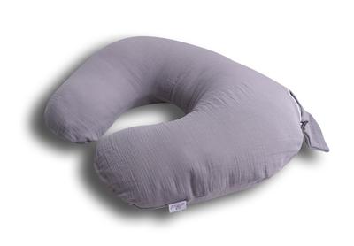 Positioning Pillow, Length 150, miniRELAX, Muslin, 44 Cm, Gray