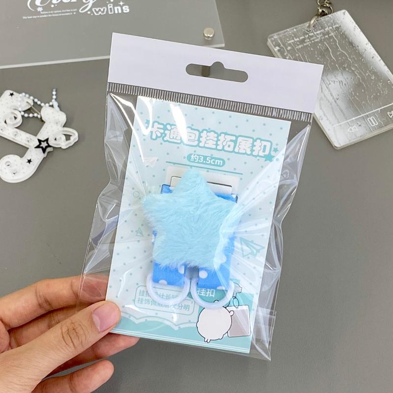 Creative DIY Keyring Accessories Pentagram Wave Point Bag Pendant for Funky Fashion