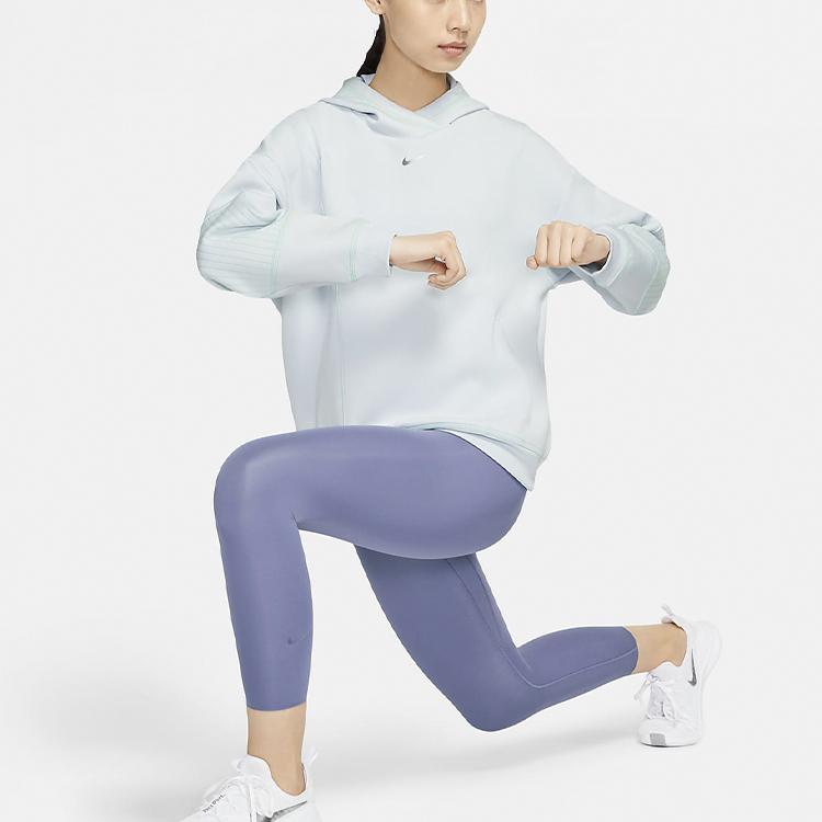 Nike Pro Training Knit Hoodie Women Tops Platinum CU6943-043