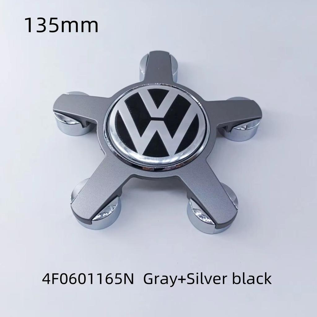 For VOLKSWAGEN VW 4pcs For Volkswagen Golf Polo 135mm 4F0601165N 5Pins Car Wheel Center Caps Rim Hub Cover Hubcap Logo Badge Emb