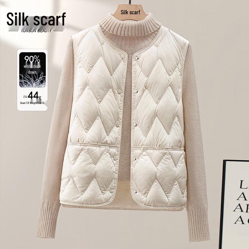 

Sibaisha Women s Patchwork Down Vest S