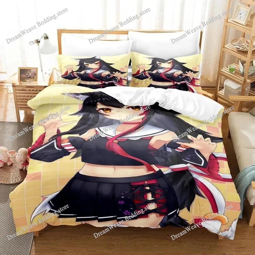 3D Print Anime Kawaii Girls Ōokami Mio Bedding Set Single Twin Full Queen King Size Bed Set Adult Kid Bedroom Duvet cover Sets96