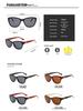 Women's Trendy Round Metal Mixed Polarized Retro Sunglasses 8629