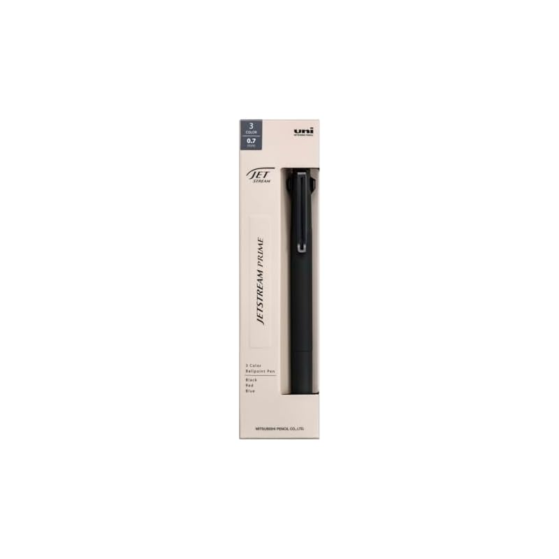 Mitsubishi Pencil Jetstream Prime 3-Color Ballpoint Pen, 0.7mm, Black, SXE3350007.24