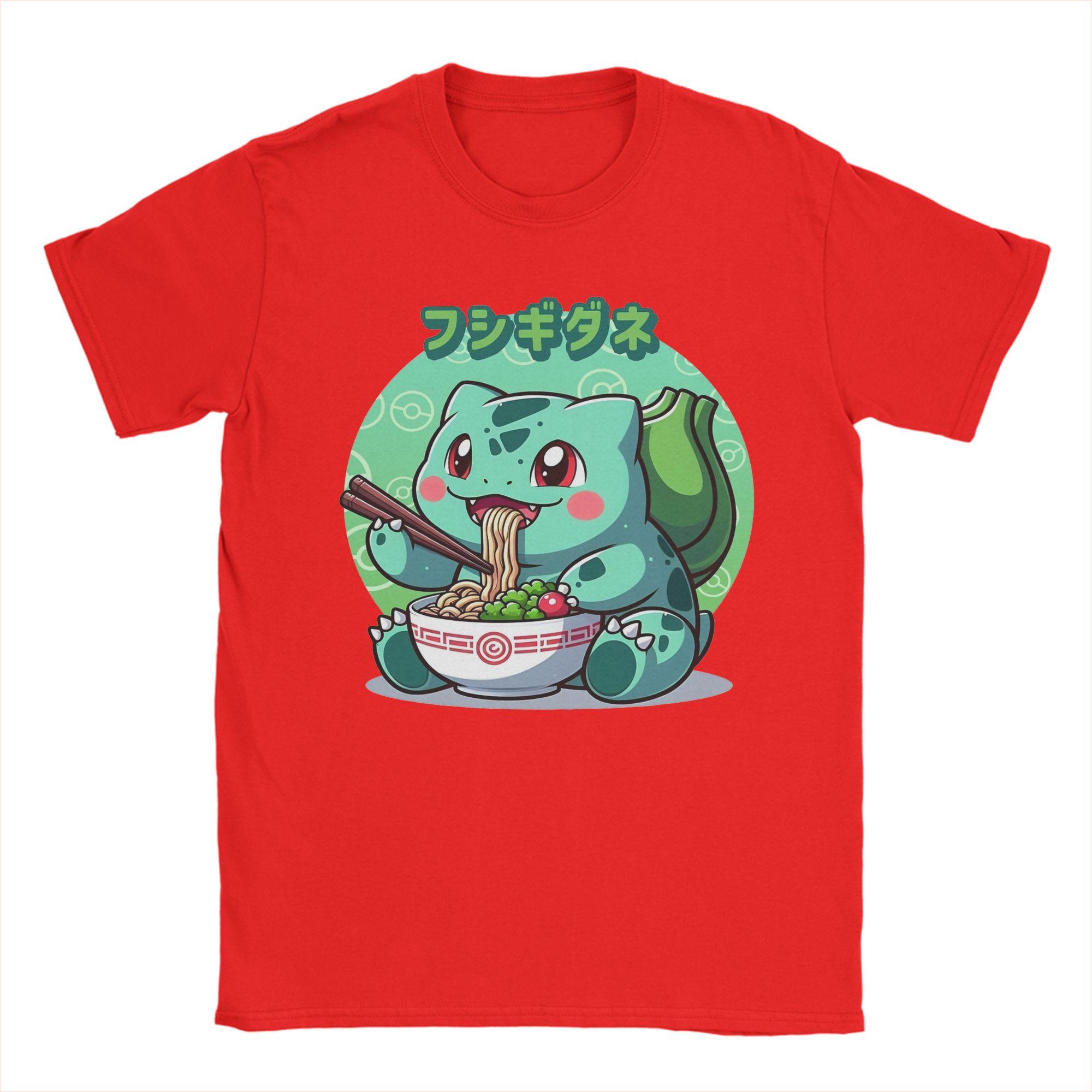 

Unisexs TShirt Cute PlantLike Creature Eating RaUnisex PPokemon 100 Cotton Tees Short Sleeve T Shirt Crew Neck Tops Printed S