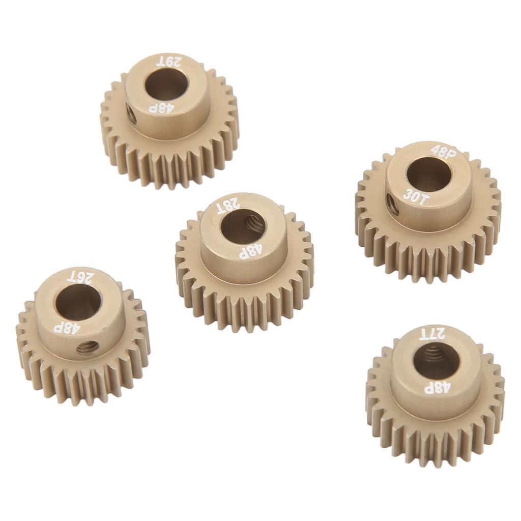 48DP 0.53M 5mm RC Motor Gear with Fixed Screw Hole Motor Pinion Gear for 110 RC Model Car