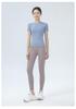 Women's Short Sleeve Slim Fit Yoga & Running Top - Nude Feel, High Elasticity