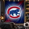 Wall Hanging Tapestry Chicago Cubs Print Cloth for Living Room Bedroom Home Decor