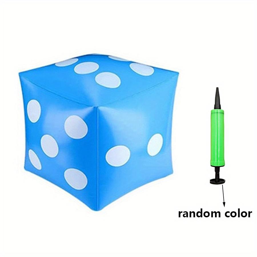 1pc Giant Inflatable Dice with Pump - Jumbo Party Game for Indoor & Outdoor Fun, Perfect for Family Gatherings, Summer Pool JXB