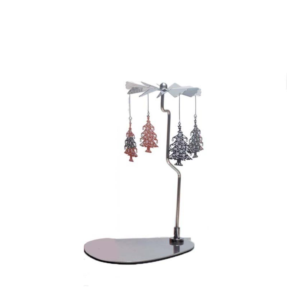 Gold/Silver Rotating Candlestick Stainless Steel Tealight Holder Rotary Candle Holder  Party