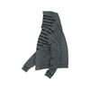 Oversize'owa bluza z kapturem z detalem w postaci rzędu guzików Streetwear Unisex Pulower