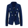 New double-breasted suit solid-color suit multi-color slim-fitting and thin temperament blazer women