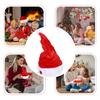 Singender und tanzender Weihnachtshut Elektrischer Weihnachtsmannhut Musikalischer Weihnachts Hut Weihnachtsfeier Zubehör Geschenke (Keine Batterie)