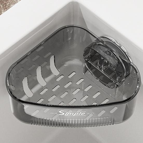 2Pcs Sink Drain Racks Sponge Holders Large Capacity Strong Load-bearing Suction Cup Triangle Storage Racks with Drain Hole