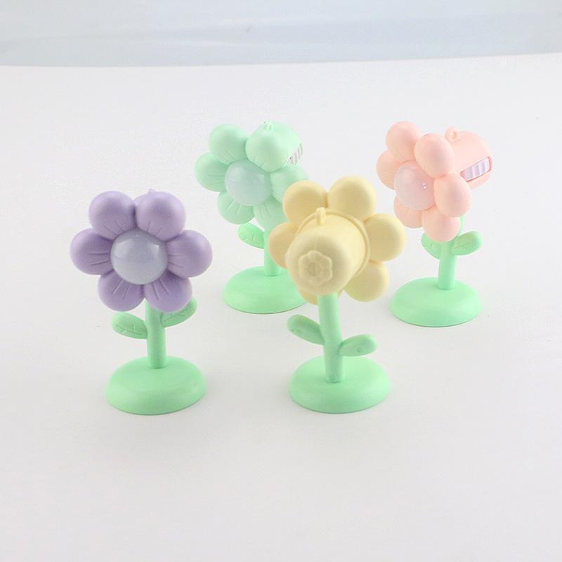 Mini Flower Led Night Light Cute Colorful Floral Desktop Ornament Soft Glow Small Table Lamp For Girls Kids Bedroom Holiday Gift